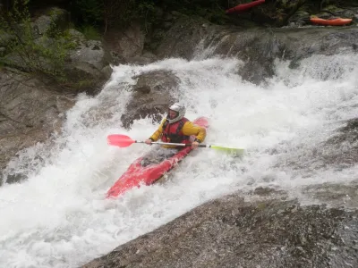 L'entrée de la deuxième chute.